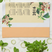 Calendrier 2016 avec la serviette de cuisine (Plié)