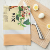 Calendrier 2016 avec la serviette de cuisine (Quart Plié)
