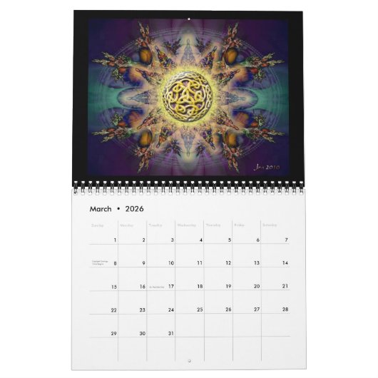 Calendrier 2016 d'art (Mar 2026)