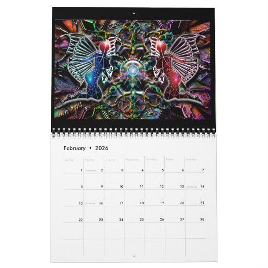 Calendrier 2016 d'art (Feb 2026)