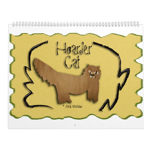 Calendrier 2016 de chat de thésauriseur (Protection)