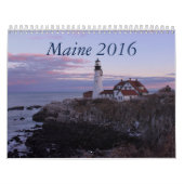 Calendrier 2016 de photo du Maine (Protection)