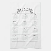 Calendrier 2016 de serviette de thé (Vertical)