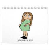 Calendrier 2016 d'humour de grossesse (Protection)