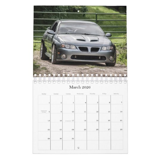 Calendrier 2016, petit (Mar 2026)