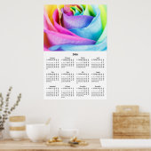 Calendrier 2016 Rose Arc-en-ciel Affiche (Cuisine)
