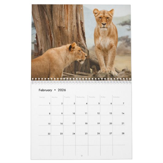 Calendrier 2017 Avec Vacances - Vie Sauvage (Feb 2026)