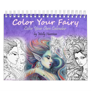Calendrier 2017 Coloriage des fées Coloriage des a