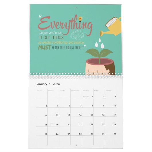 Calendrier 2017 de motivation (Jan 2026)