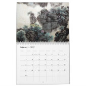 Calendrier 2017 de peinture chinoise (Feb 2027)