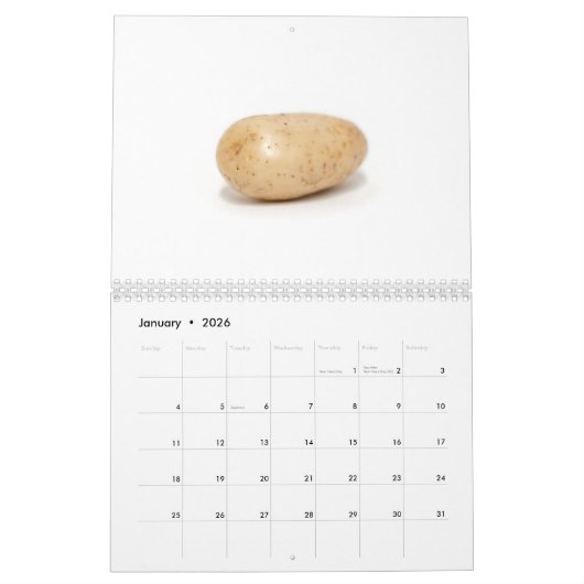Calendrier 2017 de pomme de terre (Jan 2026)