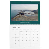 Calendrier 2017 de skiff d'île de chèvre - dans le (Feb 2027)