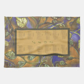 Calendrier 2017 Feuille Cuisine Tea Serviette (Horizontal)