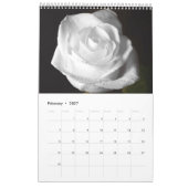 Calendrier 2017 - Fleurs Blanches Calendrier (Feb 2027)