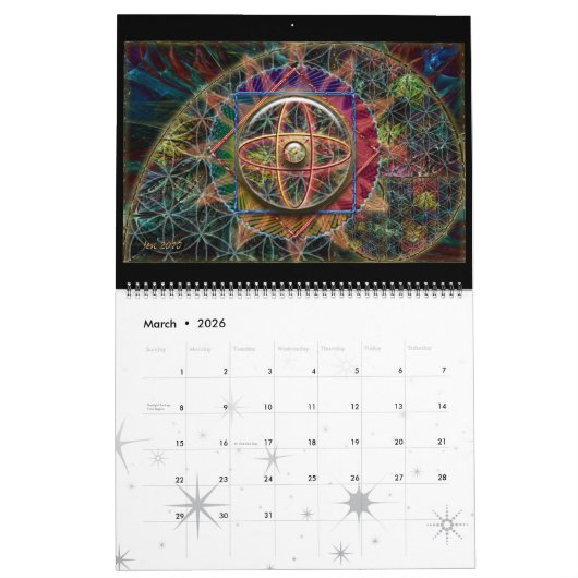 Calendrier 2017 par Jen Anu (Mar 2026)