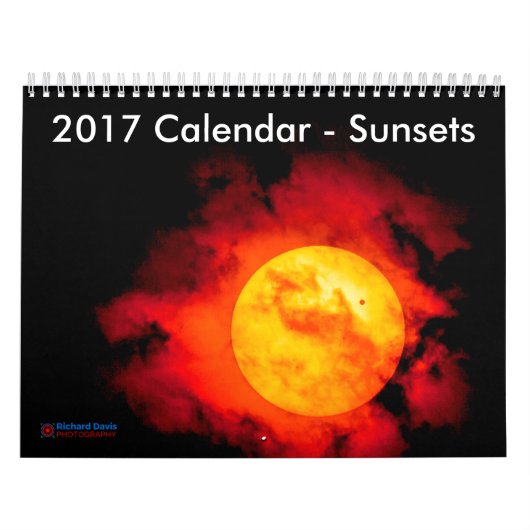 Calendrier 2017 - Sunsets (UK Cultural Information (Protection)