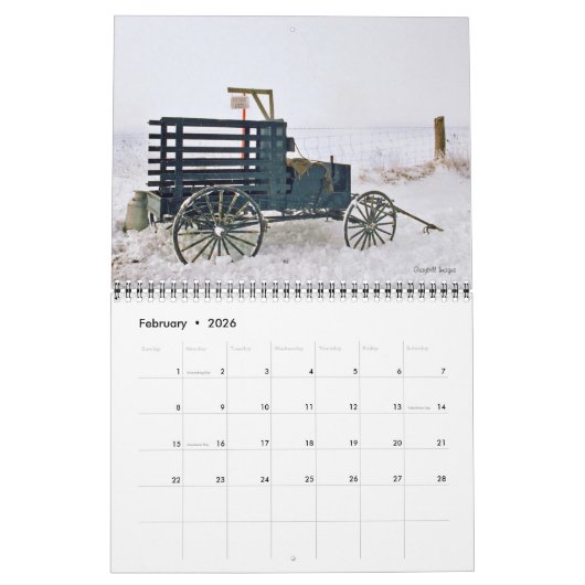 Calendrier 2018 (Feb 2026)