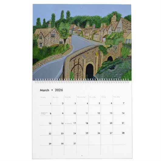 Calendrier 2018 (Mar 2026)