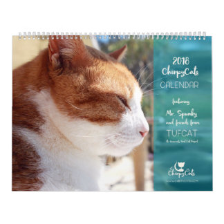 Calendrier 2018 de chat - chats gais