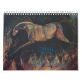 Calendrier 2018 de cheval d'esprit (Protection)