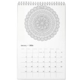 Calendrier 2018 de coloration de Mindfulness (Jan 2026)