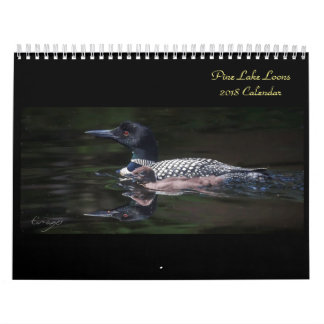 Calendrier 2018 de dingue de lac pine