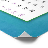 Calendrier 2018 de la Petite Sirène Affiche (Coin)