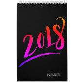 Calendrier 2018 de lettrage (Protection)
