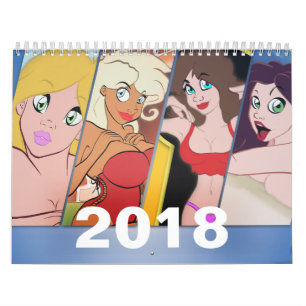 Calendrier 2018 de Pin- de bande dessinée