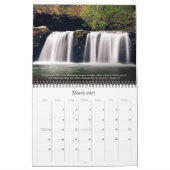 Calendrier 2018 de vers de bible de cascade (Mar 2027)