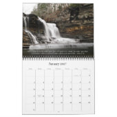 Calendrier 2018 de vers de bible de cascade (Jan 2027)