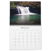 Calendrier 2018 de vers de bible de cascade (Feb 2027)