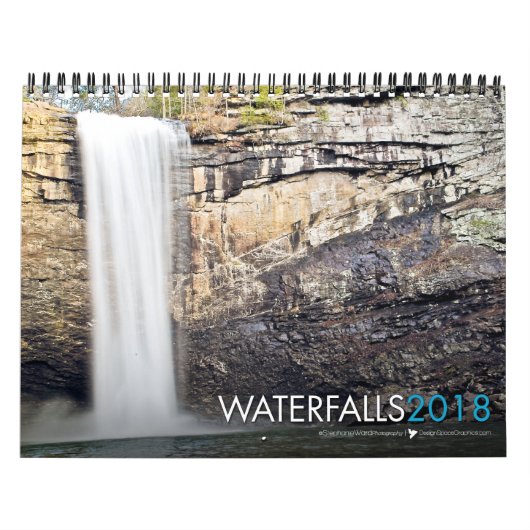 Calendrier 2018 de vers de bible de cascade (Protection)