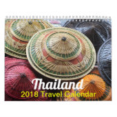 Calendrier 2018 de voyage de la Thaïlande (Protection)