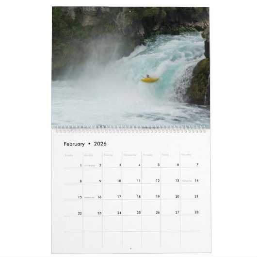 Calendrier 2018 de Whitewater (2018) (Feb 2026)