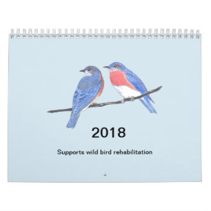 Calendrier 2018 d'oiseau