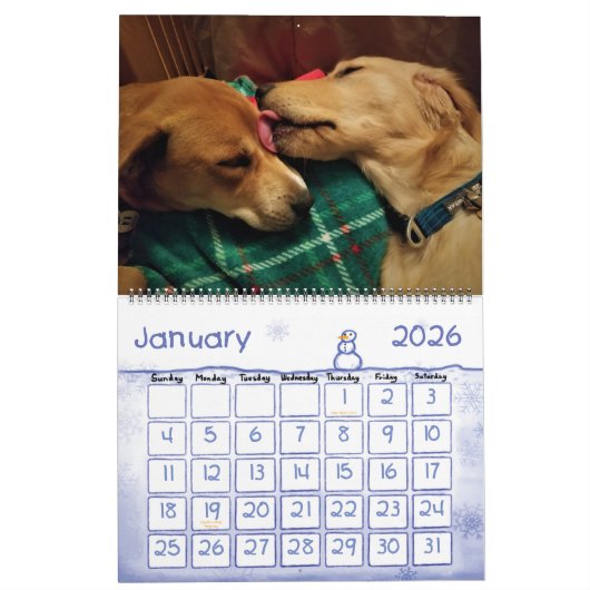 Calendrier 2018 Leeloo & Winston Grand 2 Page (Jan 2026)