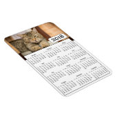 Calendrier 2018 Personnalisé Photo de chat Magnet (Côté Droit)