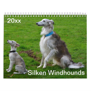 Calendrier 2018 Windhounds de soie (chiens multiples)