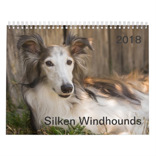 Calendrier 2018 Windhounds de soie (reposer) (Protection)
