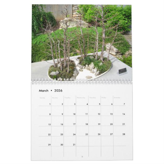 Calendrier 2019 avec Bonsai (Mar 2026)