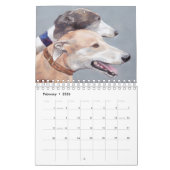 Calendrier 2019 d'art de lévrier par Charlotte (Feb 2026)