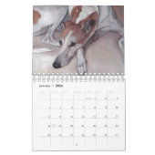 Calendrier 2019 d'art de lévrier par Charlotte (Jan 2026)