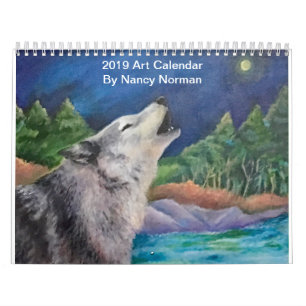 Calendrier 2019 d'art par le Normand de Nancy