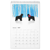 Calendrier 2019 de chien de Terre-Neuve (Jan 2027)