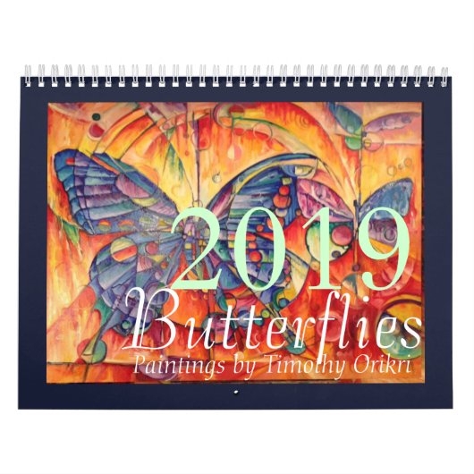 Calendrier 2019 de papillon par Timothy Orikri (Protection)