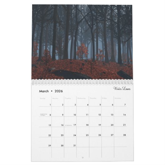 Calendrier 2019 de SilverWebForge (Mar 2026)