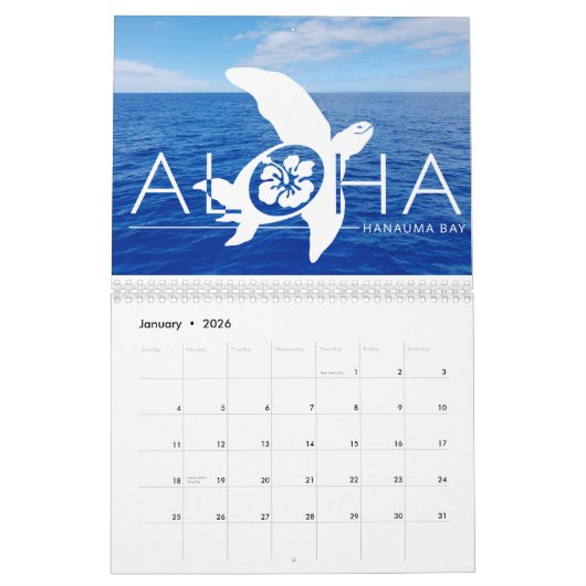 Calendrier 2019 d'Hawaï (Jan 2026)