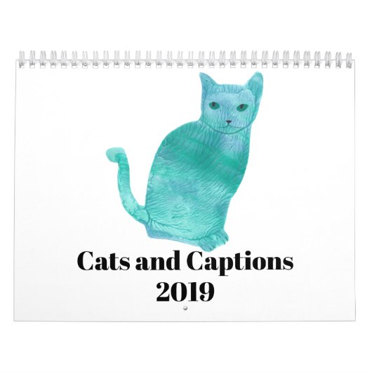 Calendrier 2019 d'humour d'amusement de chats et (Protection)