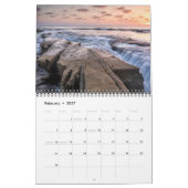 Calendrier 2019 d'océan de paysage marin (Feb 2027)